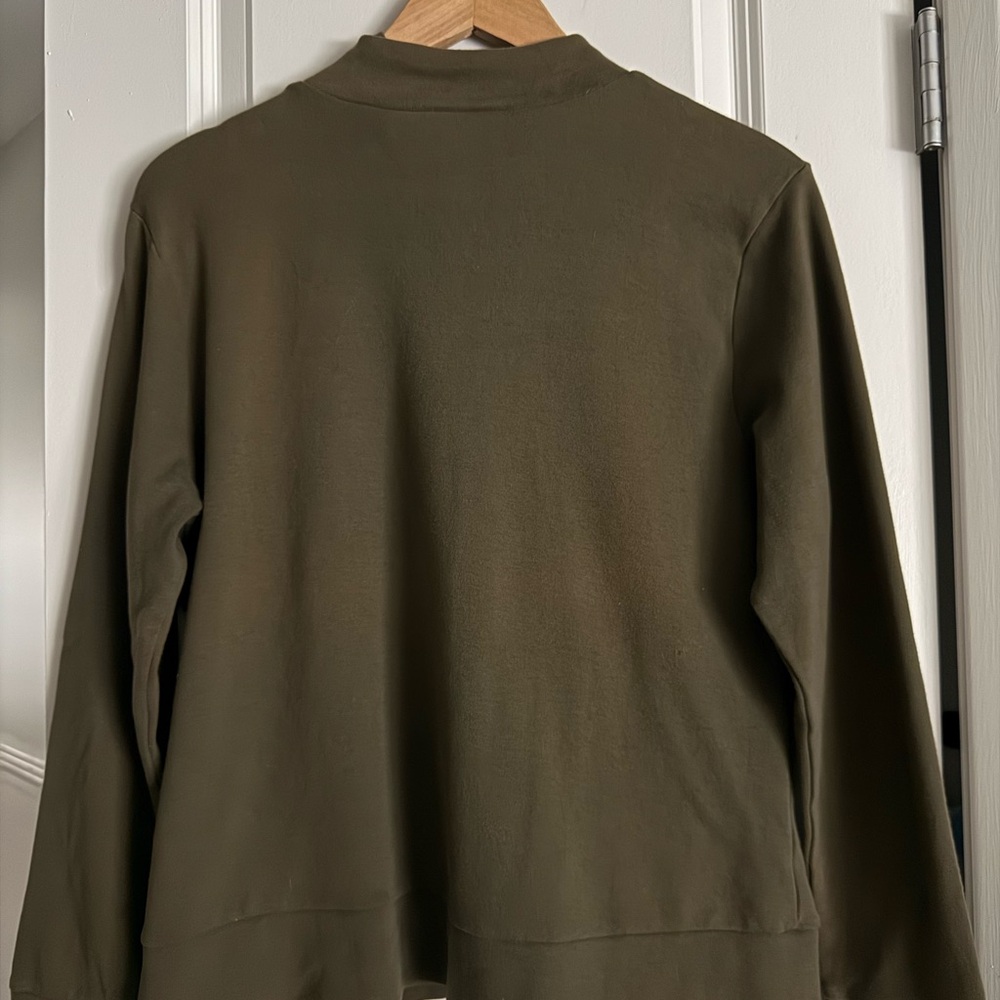 Talbots Women’s Olive Green Lightweight Jacket Zip up - Picture 4 of 6